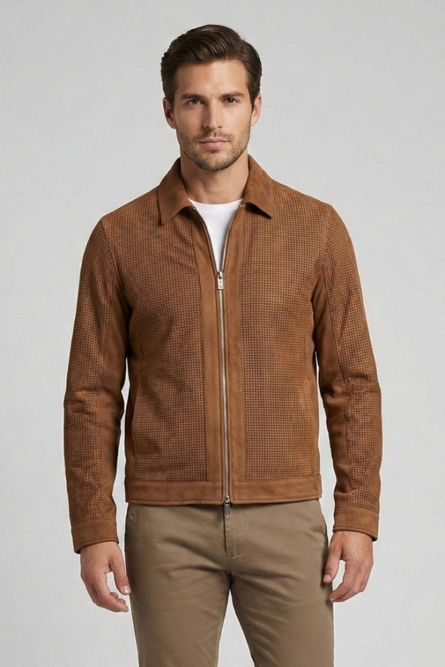 MarkUp Overshirt Traforata Eff.Scam. Ανδρικό Μπουφάν Ταμπα