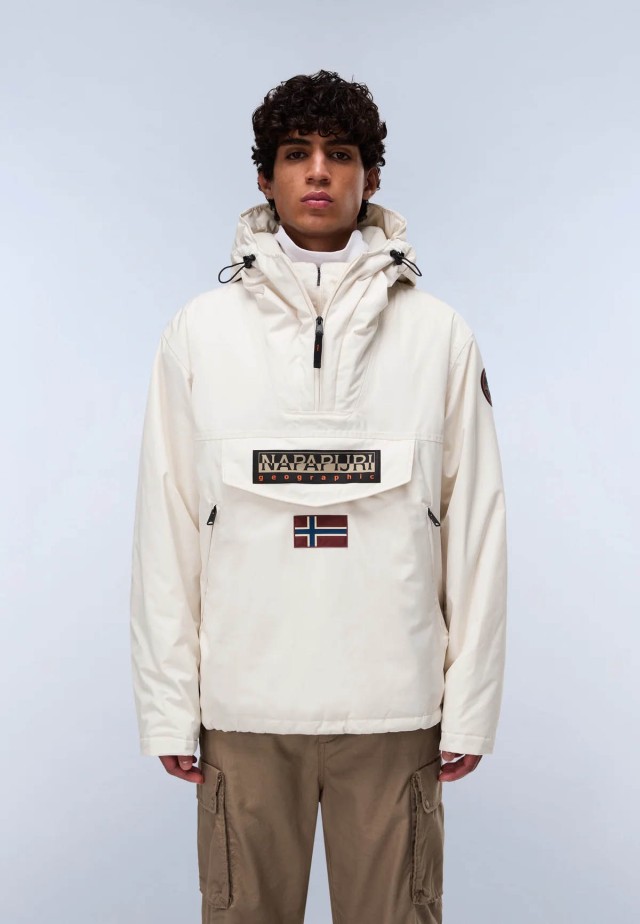 Napapijri Rainforest Next Beige Dimity Ανδρικό Μπουφάν Μπεζ