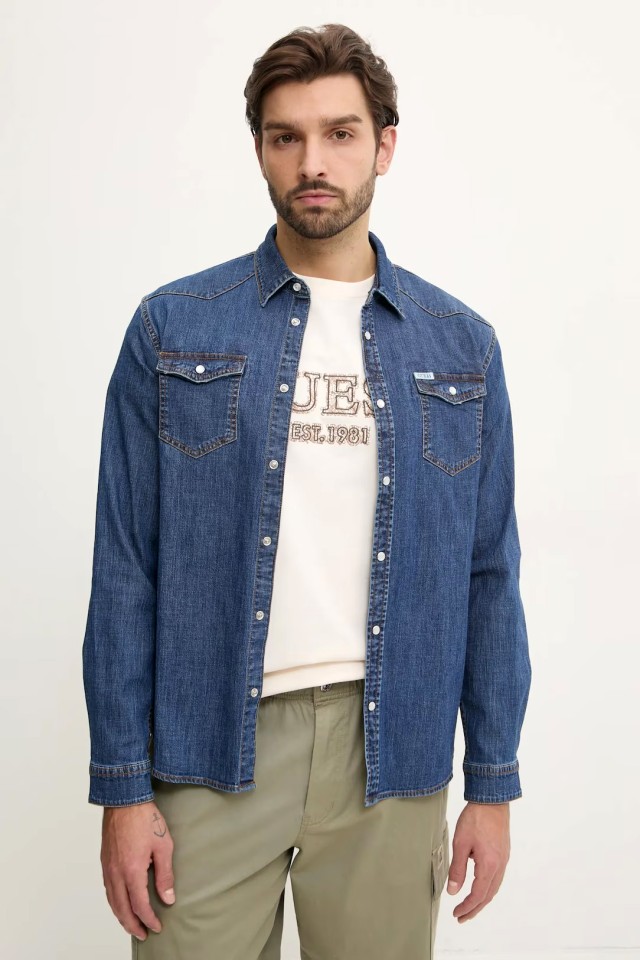 Guess Truckee L/S Shirt Ανδρικό Πουκάμισο Τζιν