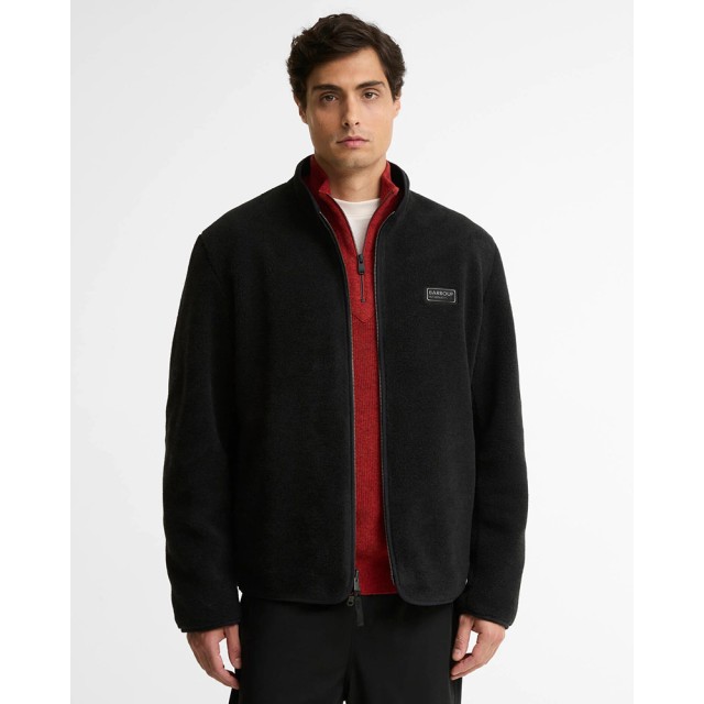Barbour B.Intl Reversible Casual Fleece Jacket Ανδρικό Μπουφάν Διπλής Οψης Fleece Μαύρο