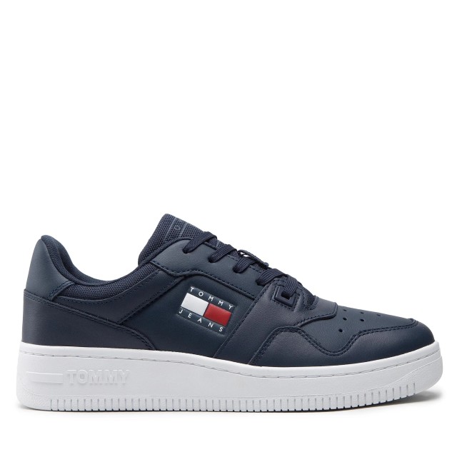 Tommy Hilfiger Tommy Jeans Retro Basket Ανδρικα Sneakers Μπλε