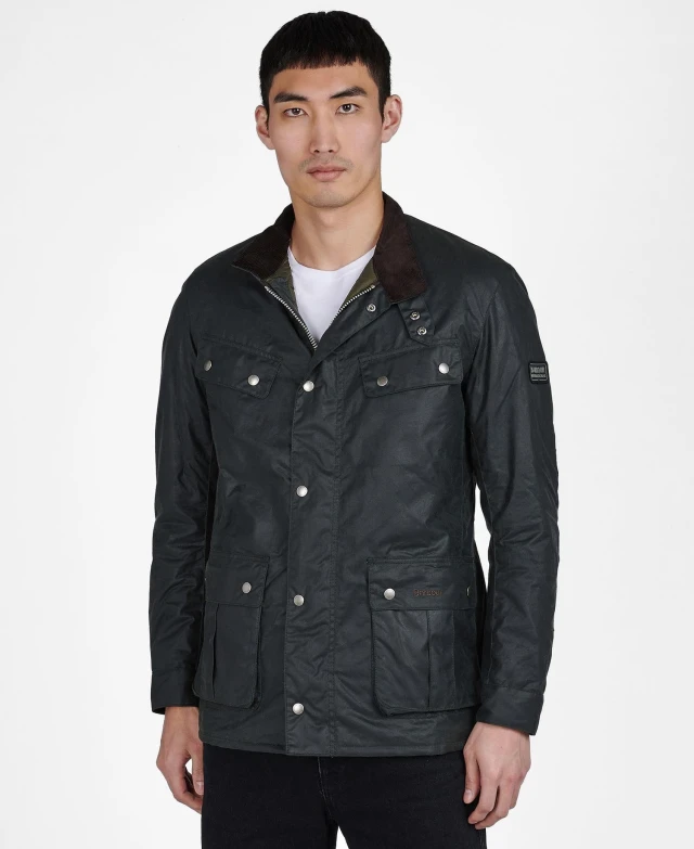 Barbour B.intl Duke Wax Jacket Ανδρικο Μπουφαν Χακί