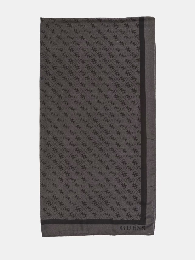 Guess Katya Scarf 90x180 Γυναικεία Πασμίνα Ανθρακί