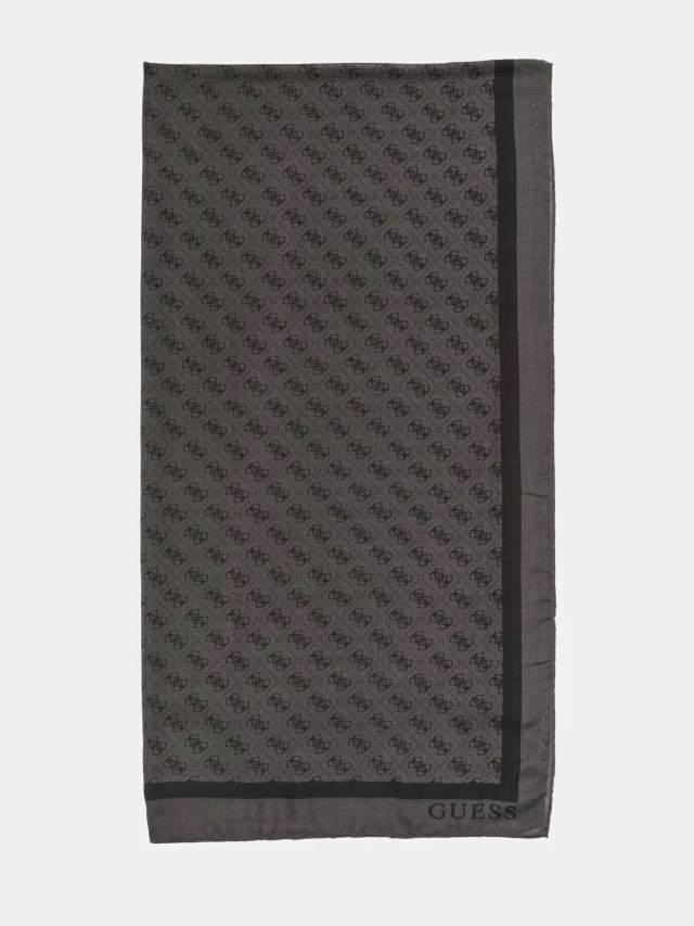 Guess Katya Scarf 90x180 Γυναικεία Πασμίνα Ανθρακί