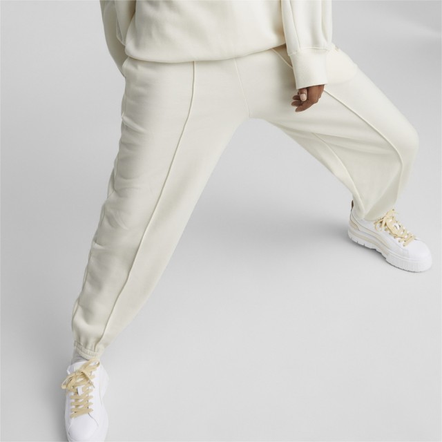 Puma Classics Sweatpants Tr Γυναικειο Παντελονι Φορμα Λευκο