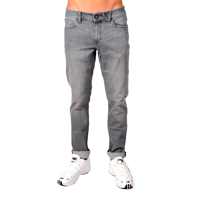 Volcom Vorta Denim Ανδρικο Παντελονι Tzin Γκρι