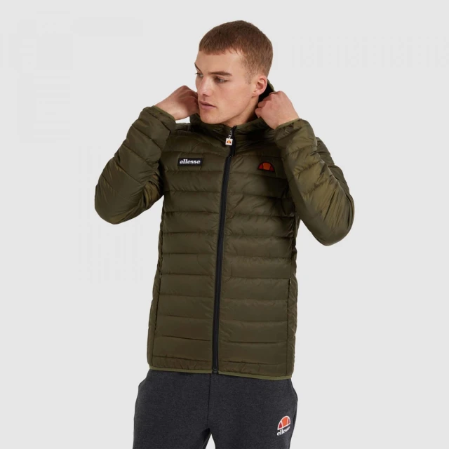 Ellesse Lombardy Padded Jacket Ανδρικο Μπουφαν Χακι
