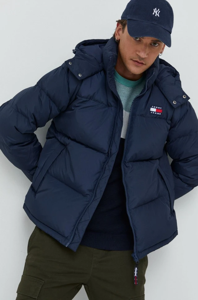 Tommy Hilfiger Tjm Alaska Puffer Ανδρικό Μπουφάν Μπλε