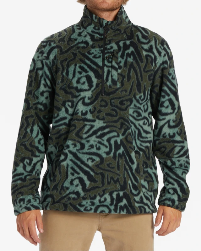 Billabong Boundary Mock Neck Ανδρικό Fleece Καμουφλάζ