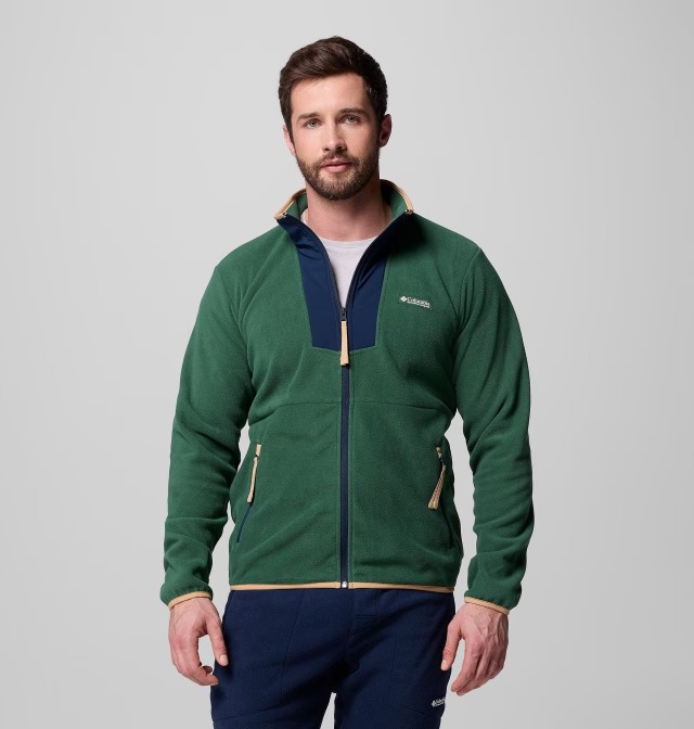 Columbia Sequoia Grove™ Full Zip Fleece Ανδρική Ζακέτα Fleece Πράσινη