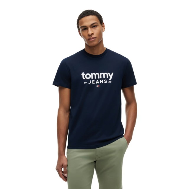 Tommy Hilfiger Tjm Slim Graphic Tee Ext Ανδρική Μπλούζα Μπλε