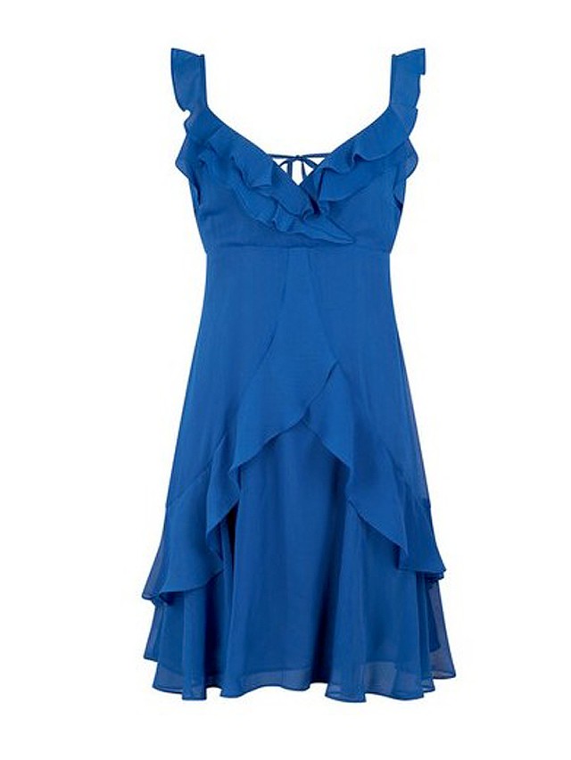 Naf Naf Γυναίκειο Φόρεμα Μπλε Ανοιχτο