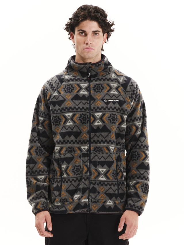 Emerson Mens Full Zip Fleece Ανδρική Ζακέτα Fleece Πράσινη