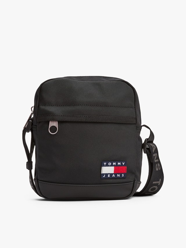 Tommy Hilfiger Tjm Ess Daily Reporter Ανδρική Τσάντα Μαύρη