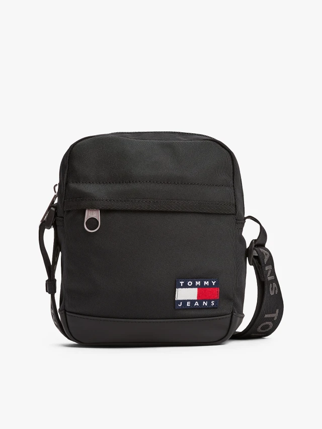 Tommy Hilfiger Tjm Ess Daily Reporter Ανδρική Τσάντα Μαύρη