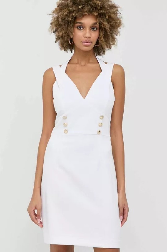 Guess Sl Amanda Body Icon Dress Γυναικείο Φόρεμα Λευκό
