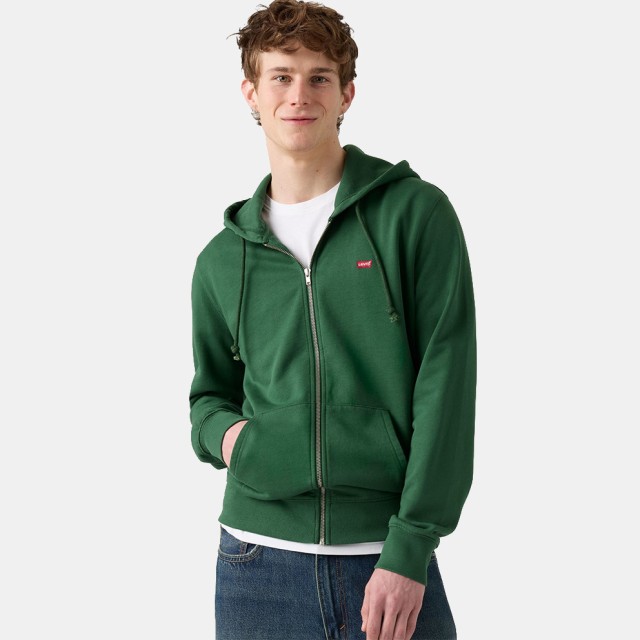 Levis The Original Hm Zip Up Greens Ανδρική Ζακέτα Φούτερ Πράσινη