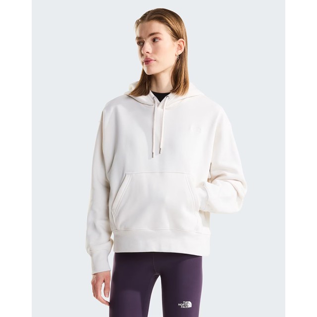 The North Face W Ess Sd Boxy Os Hd White Dune/Wh Γυναικειο Φουτερ Λευκο