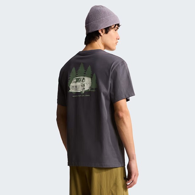 The North Face M Van Life Rx Ss Tee Anthracite G, Ανδρική Μπλούζα Ανθρακί