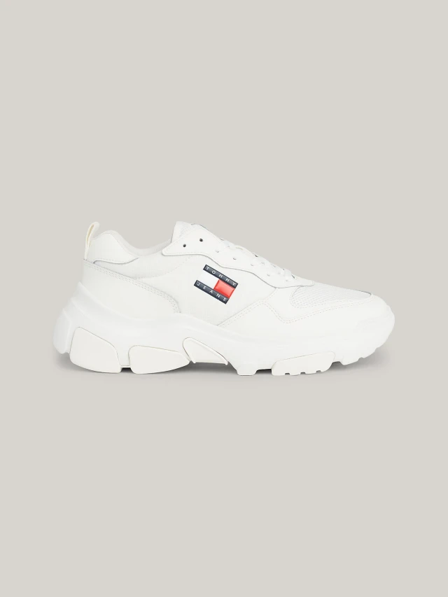 Tommy Hilfiger Tjw Lightweight Hybrid Runner Γυναικεία Sneakers Λευκά