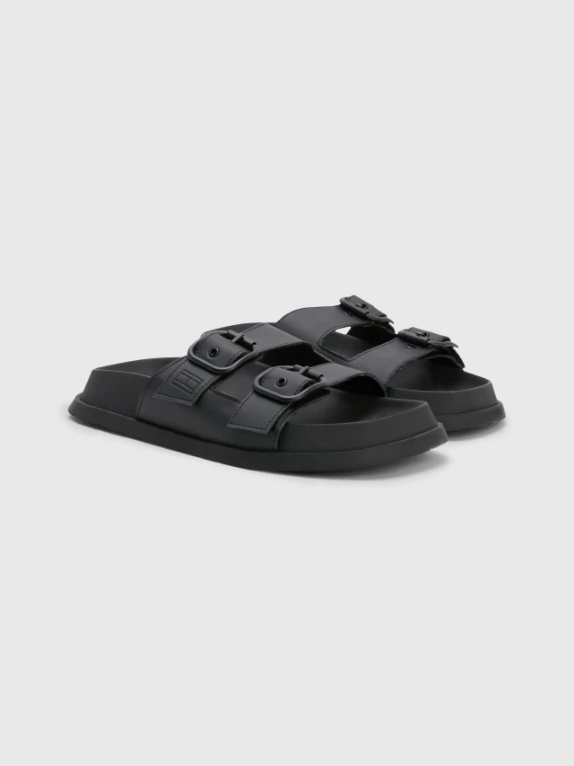 Tommy Hilfiger Tommy Jeans Fancy Sandal Γυναικεία Πέδιλα Μαύρα