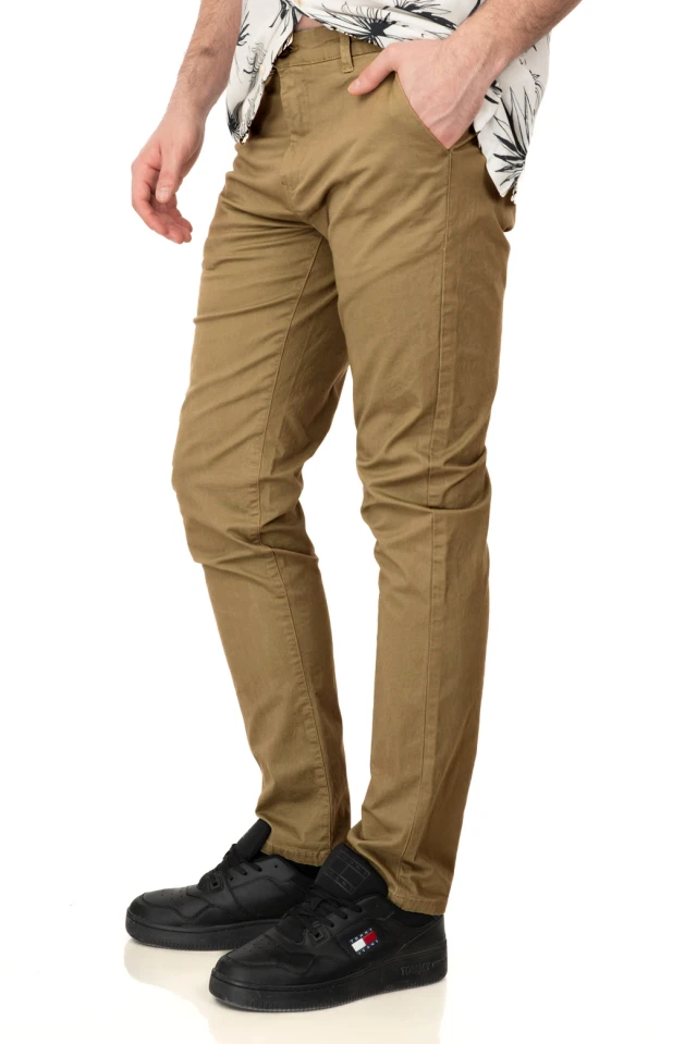 Rebase Chinos Pants Ανδρικο Παντελονι Chino Μπεζ