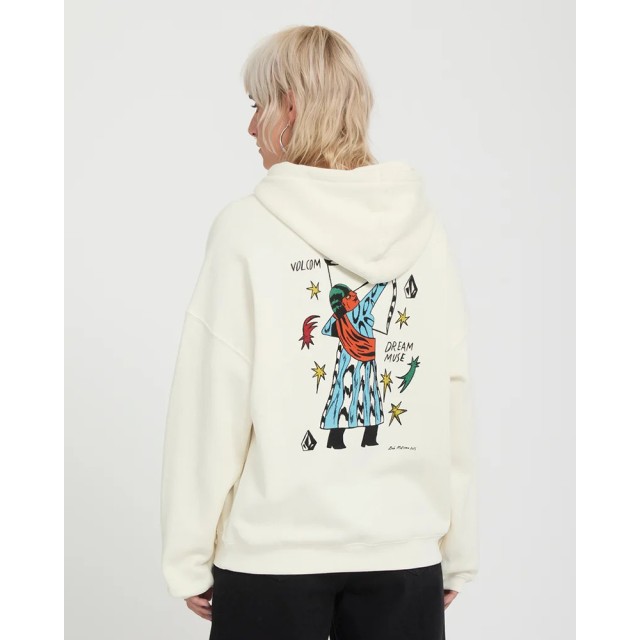 Volcom Radical Daze Up Po Γυναικείο Φούτερ Εκρού