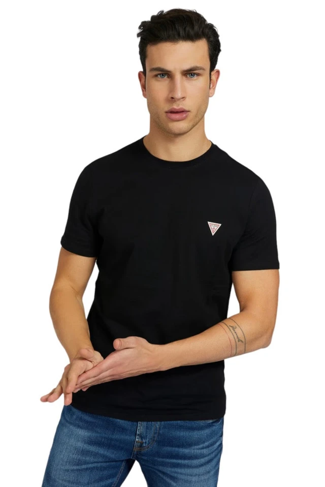 Guess CN SS CORE TEE Ανδρικη Μπλουζα Μαυρο