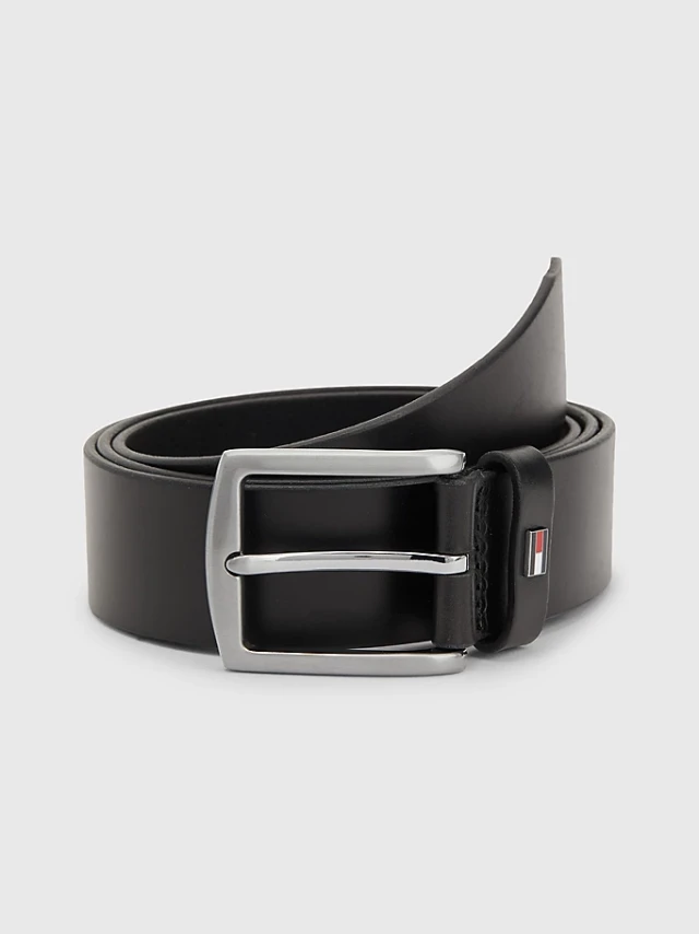 Tommy Hilfiger Denton Leather 3.5 Ανδρικη Ζωνη Μαυρη