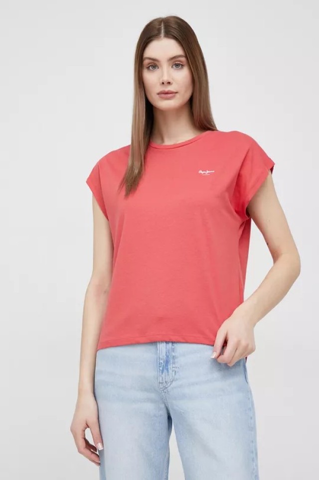 Pepe Jeans Bloom Γυναικεία Μπλούζα Κόκκινο