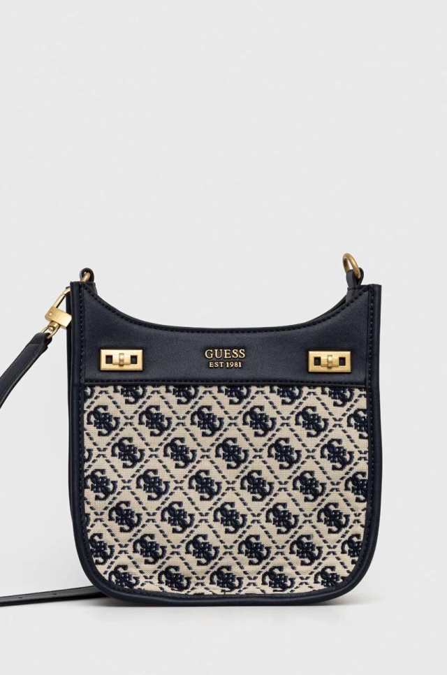 Guess Katey Mini Hobo Γυναικεία Τσάντα Μπλε