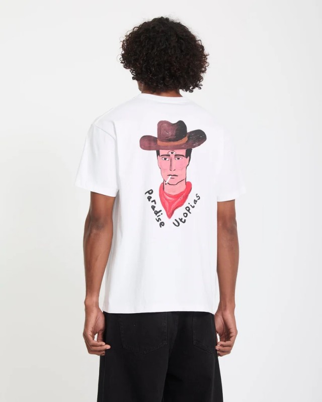 Volcom Fa Mickey Mason 2 Sst Ανδρική Μπλούζα Λευκή