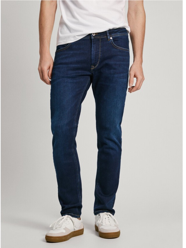 Pepe Jeans Drop 2 Tapered Jeans Ανδρικό Παντελόνι Τζιν