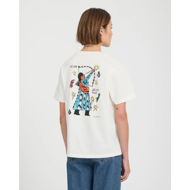 Volcom Radical Daze Up Tee Γυναικεία Μπλούζα Εκρού