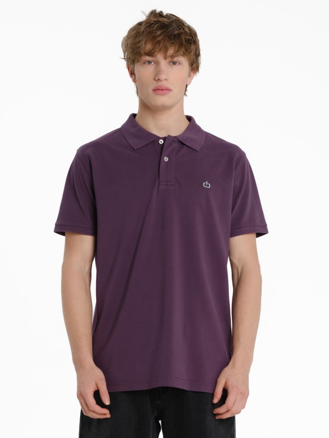 Emerson Mens s/s T-Shirt Ανδρική Μπλούζα Polo Μωβ