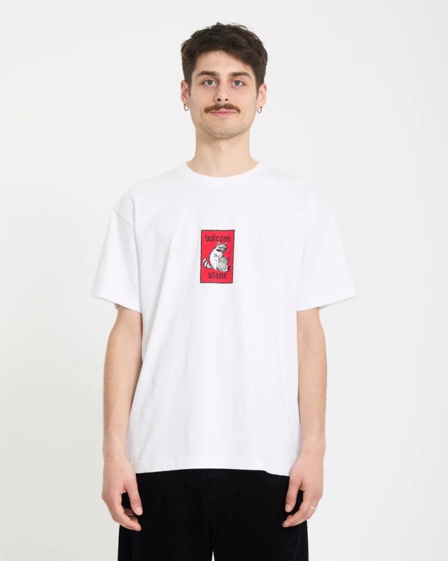 Volcom Rockout Sst Ανδρική Μπλούζα Λευκή