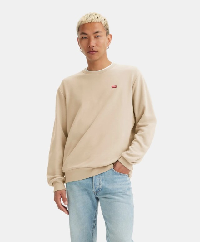 Levis The Original Hm Crew Neutrals Ανδρικό Φούτερ Μπεζ