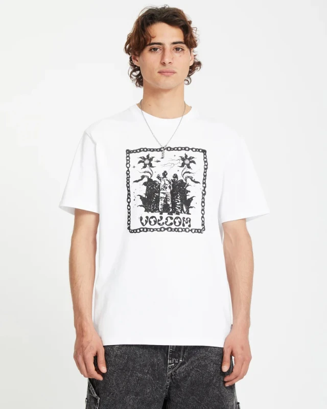 Volcom Fa Filip Rygalski 1 Sst Ανδρική Μπλουζα Λευκή