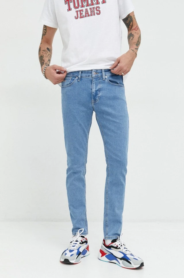 Tommy Hilfiger Austin Slim Tprd Bg4214 Ανδρικό Παντελόνι Τζιν Xλωριο