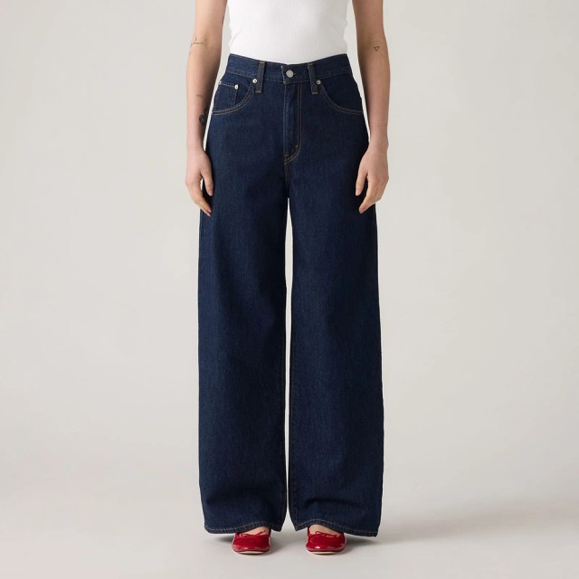 Levis Cinch Baggy Dark Indigo - Flat Finish Γυναικείο Παντελόνι Τζιν