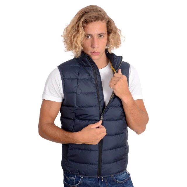 Tom Tailor 1St 008 Lightweight West Ανδρικο Μπουφαν Μπλε