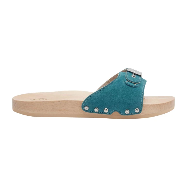 Scholl Pescura Flat Flex Denim Πέδιλα Γυναικεία Stone wash