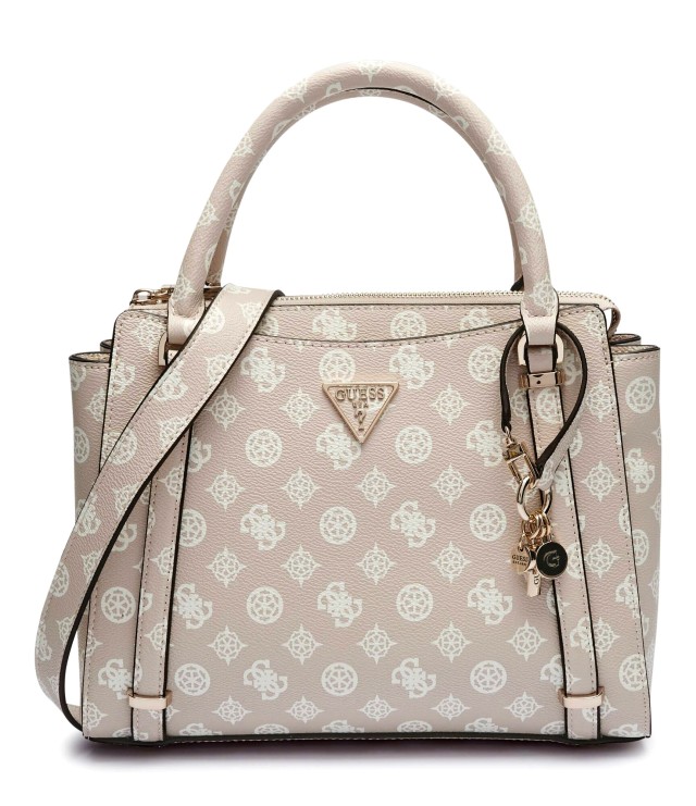 Guess Eco Erica 2 Comp Satchel Γυναικεία Τσάντα Ροζ