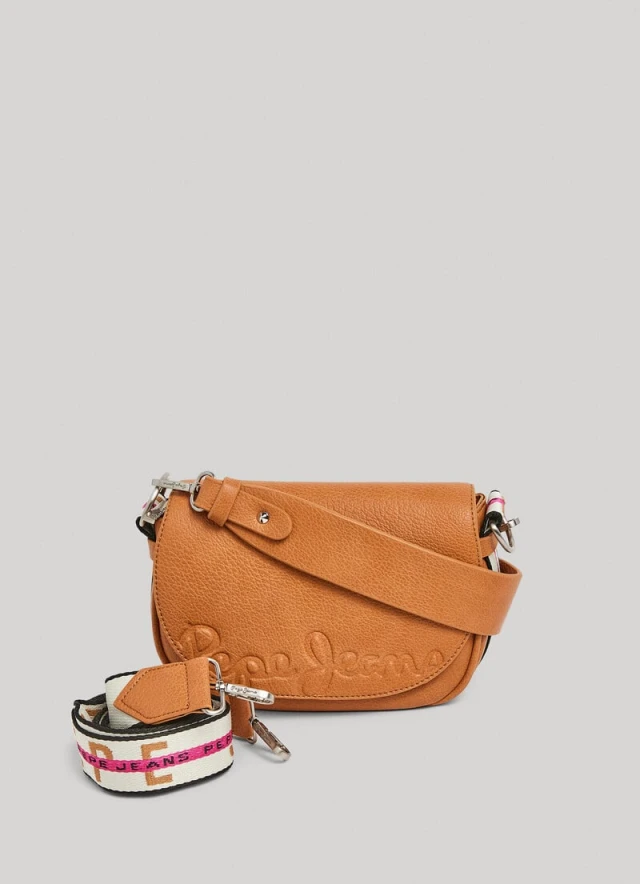 Pepe Jeans Crisha Core Γυναικεία Τσάντα Καφέ
