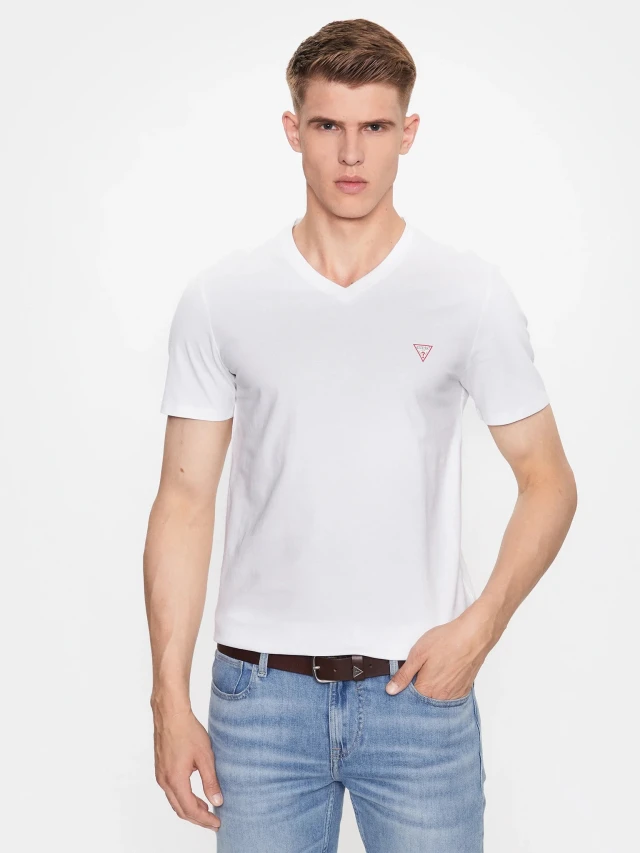 Guess VN SS CORE TEE Ανδρικη Μπλουζα Λευκο