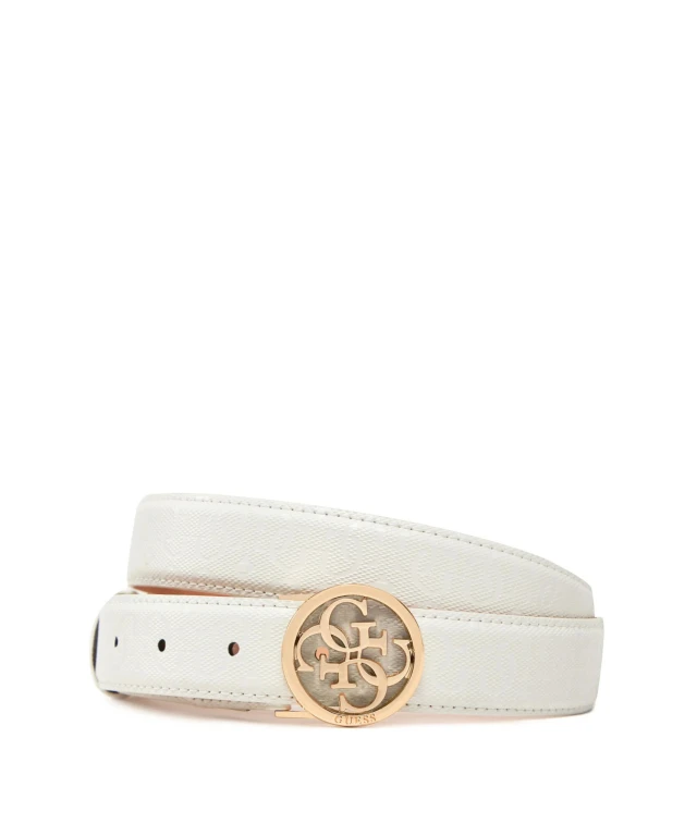Guess Betulla Adj Pant Belt Γυναικεία Ζώνη Λευκή