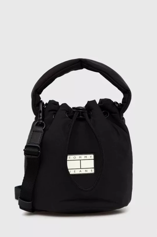 Tommy Hilfiger Tjw Hype Consious Bucket Γυναικεια Τσαντα Μαύρη