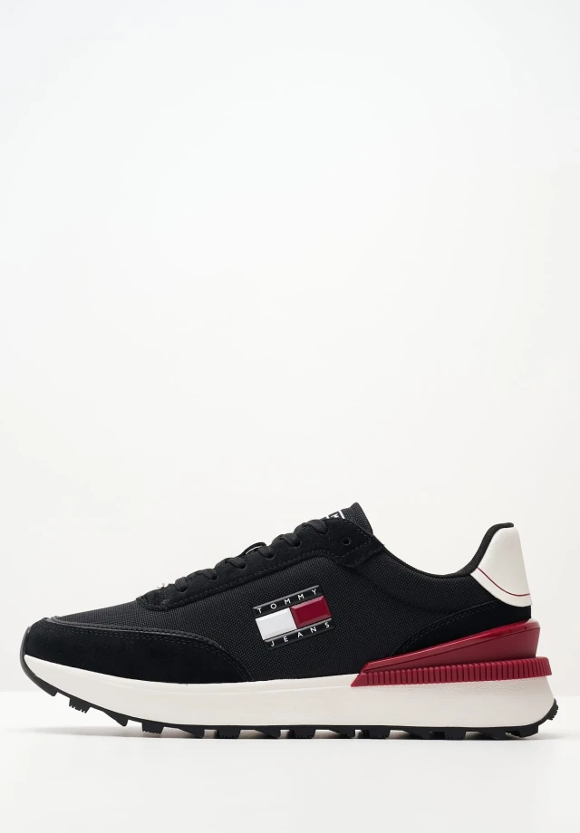 TOMMY HILFIGER TJM  TECHNICAL RUNNER Ανδρικα Sneakers Μαυρο