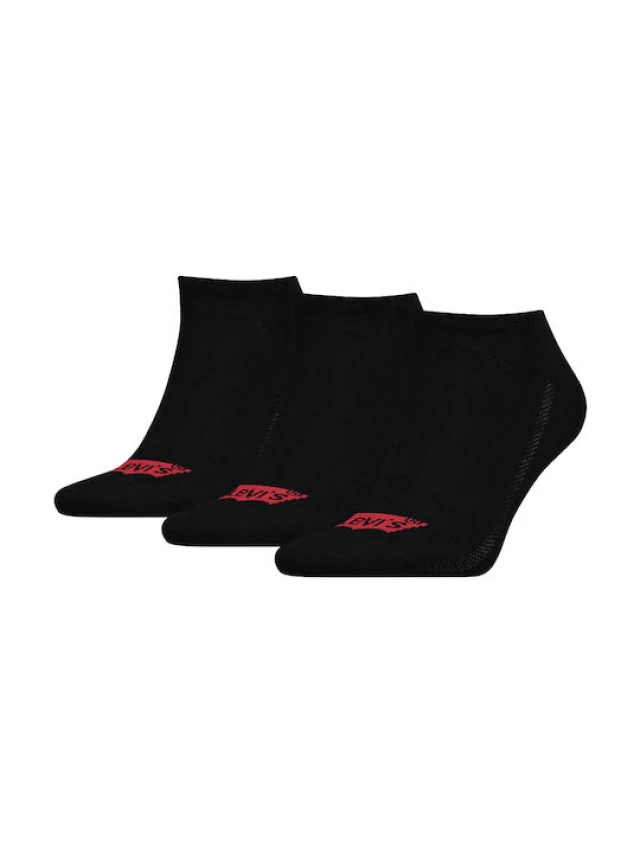 Levis Footie High Rise Batwing Logo 3P Καλτσεσ Μαυρεσ