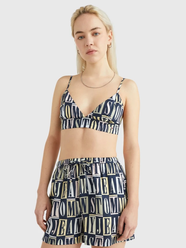 Tommy Hilfiger Tjw Tj Spellout Bralette Γυναικεία Μπλούζα Multi color